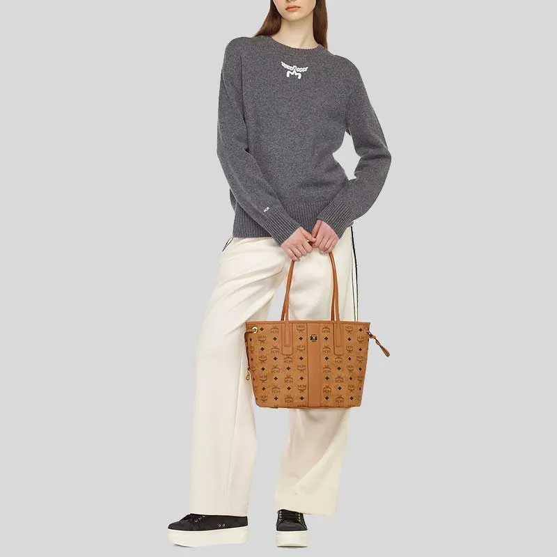 MCM Small Reversible Liz Shopper in Visetos Cognac RS-MWPDSLR04CO001