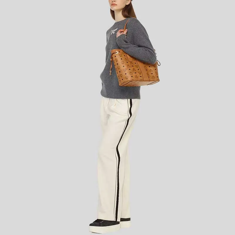 MCM Small Reversible Liz Shopper in Visetos Cognac RS-MWPDSLR04CO001