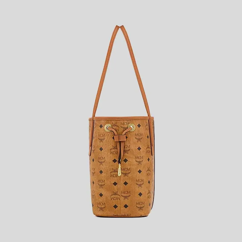MCM Small Reversible Liz Shopper in Visetos Cognac RS-MWPDSLR04CO001