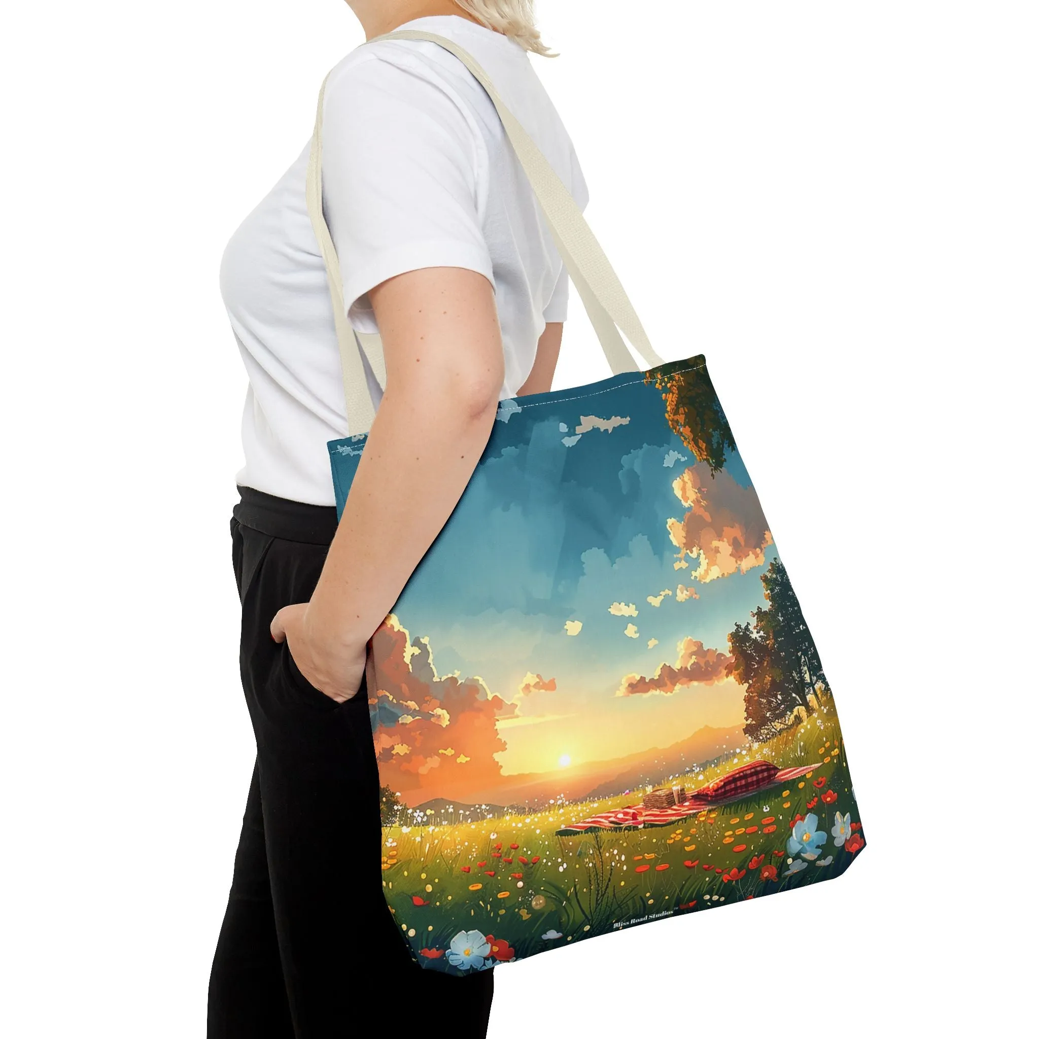 Meadow Picnic Tote Bag - Pack a Picnic, Pack Some Style - Your Meadow Awaits! Available in 3 sizes.