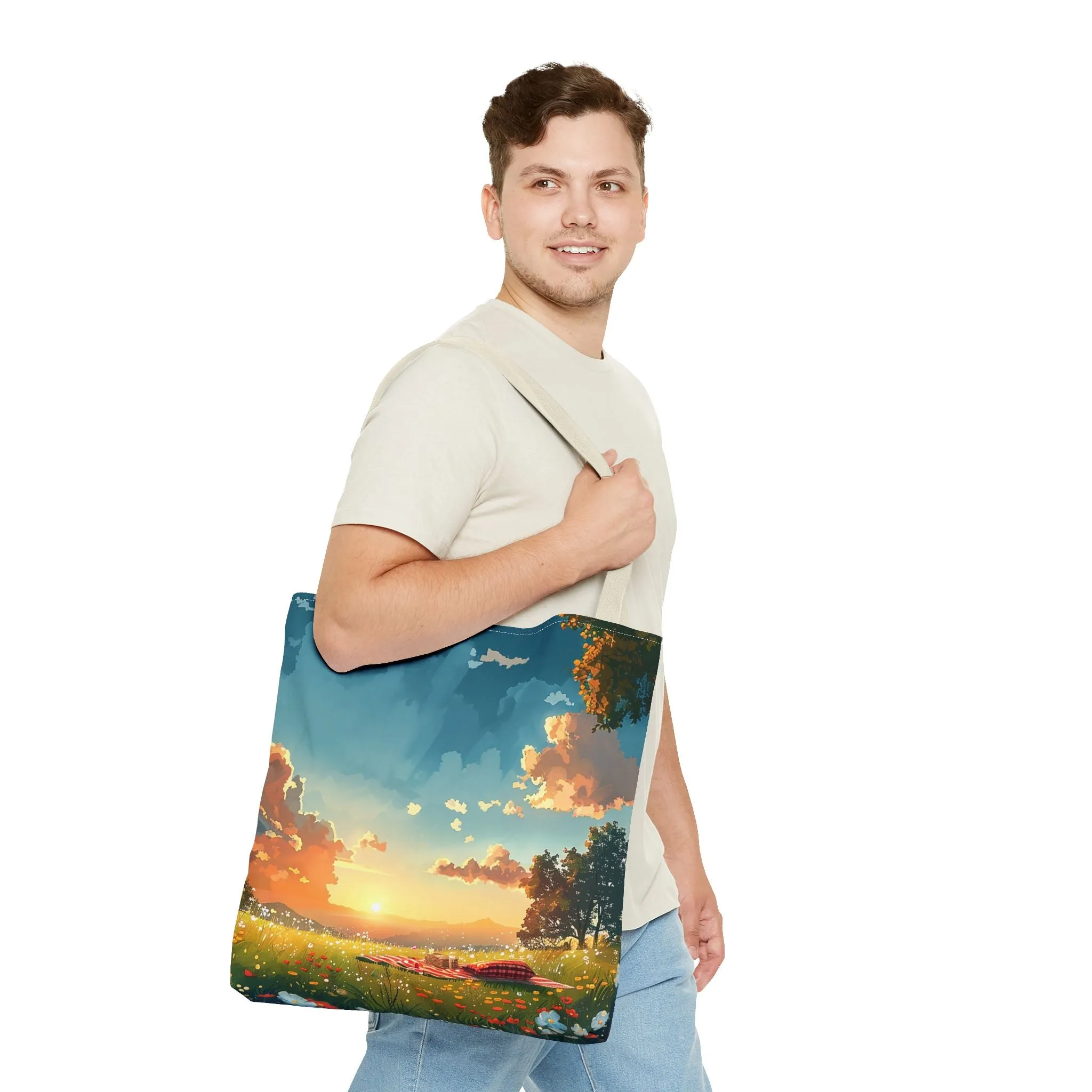 Meadow Picnic Tote Bag - Pack a Picnic, Pack Some Style - Your Meadow Awaits! Available in 3 sizes.