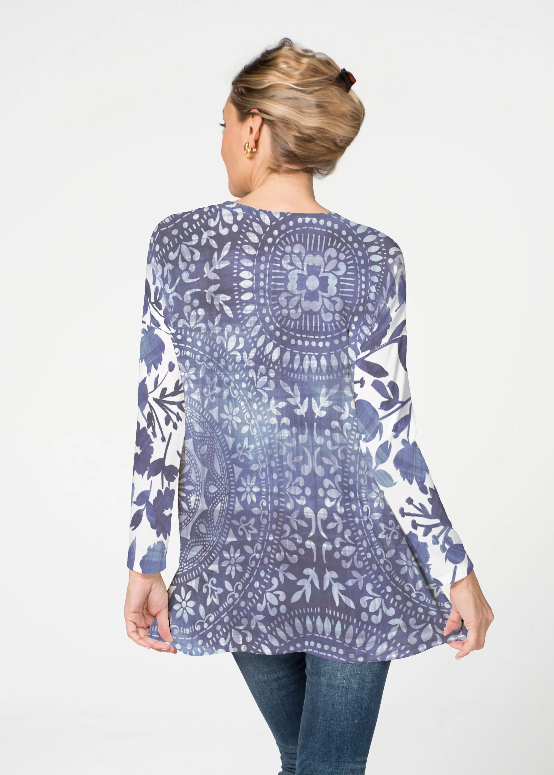 Medallion Flower (13453) ~ Slouchy Butterknit Top