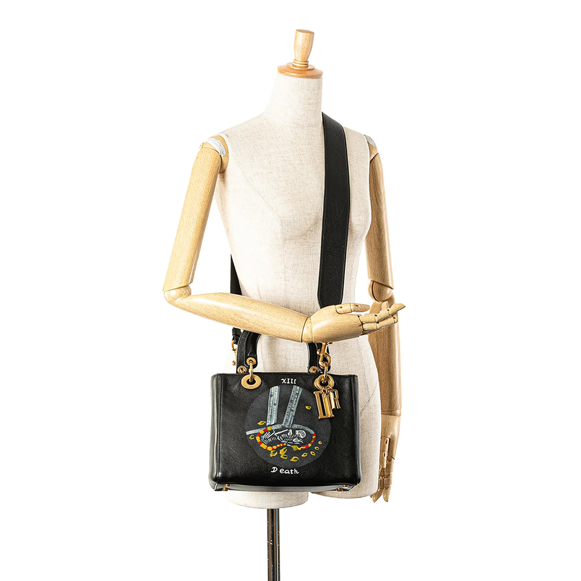 Medium Calfskin Death Tarot Card Lady Dior