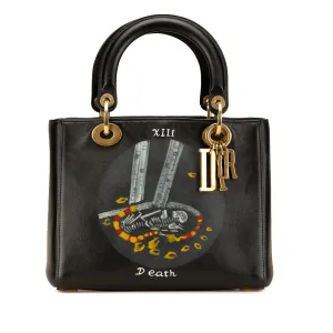 Medium Calfskin Death Tarot Card Lady Dior