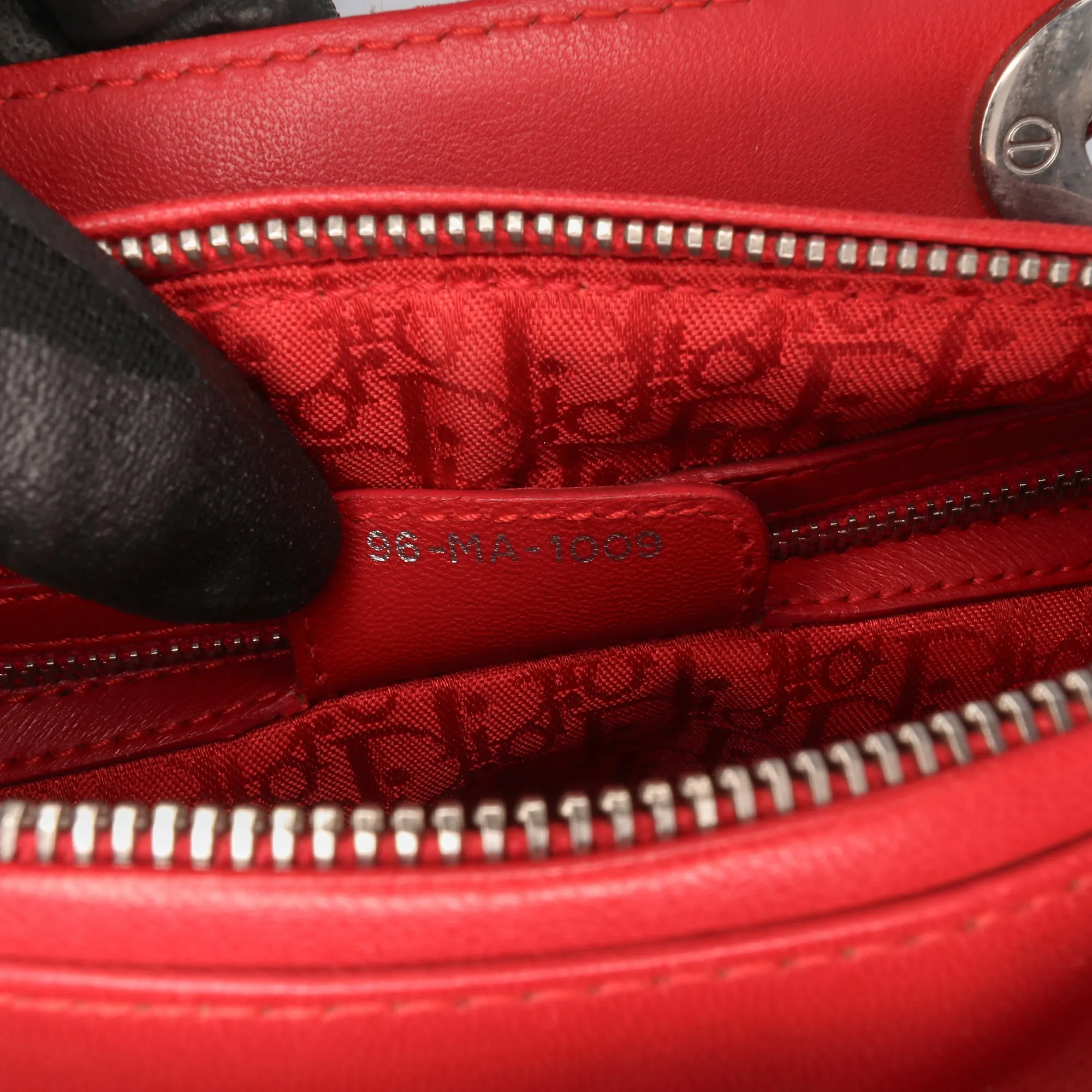 Medium Lambskin Cannage Lady Dior