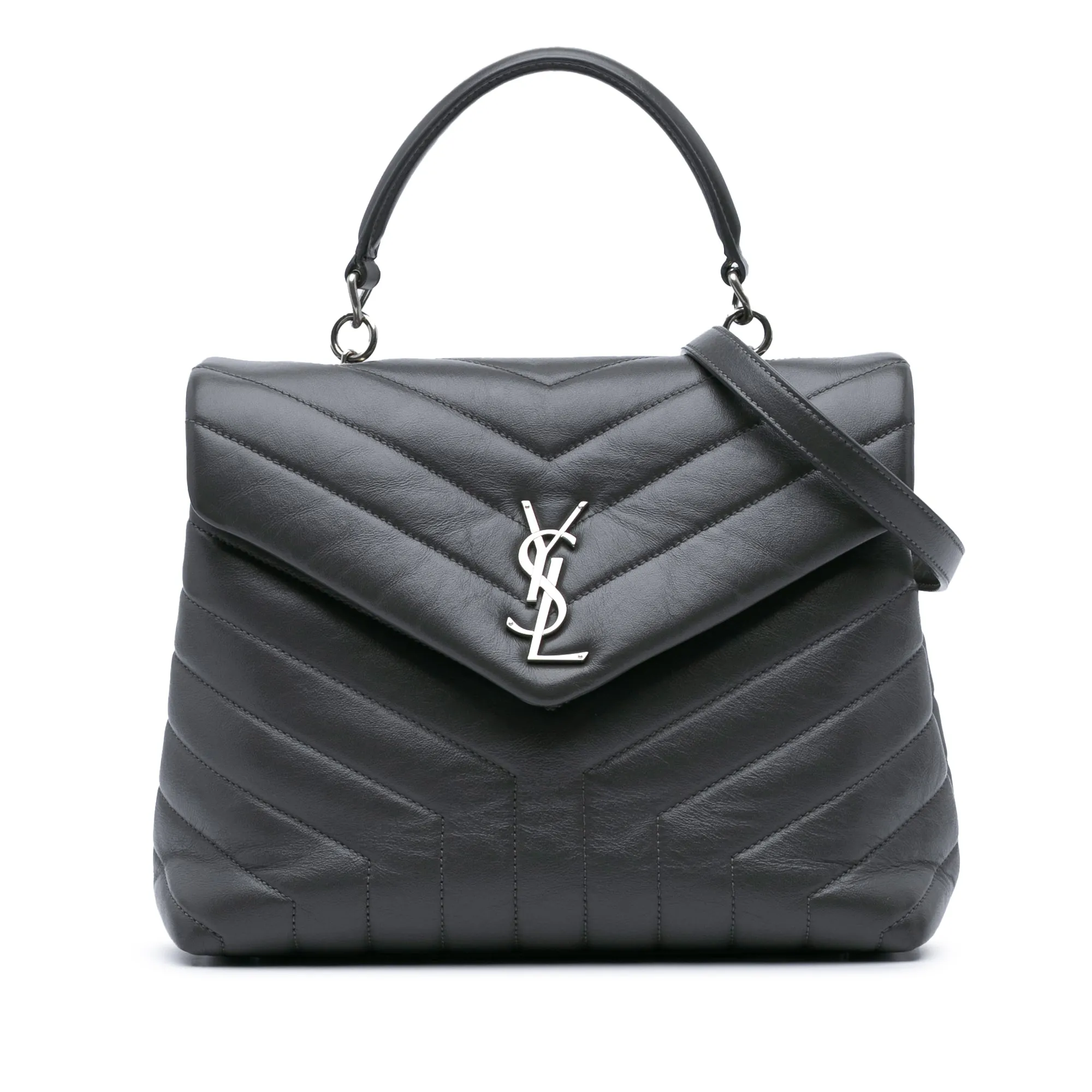 Medium Leather Matelasse LouLou Satchel
