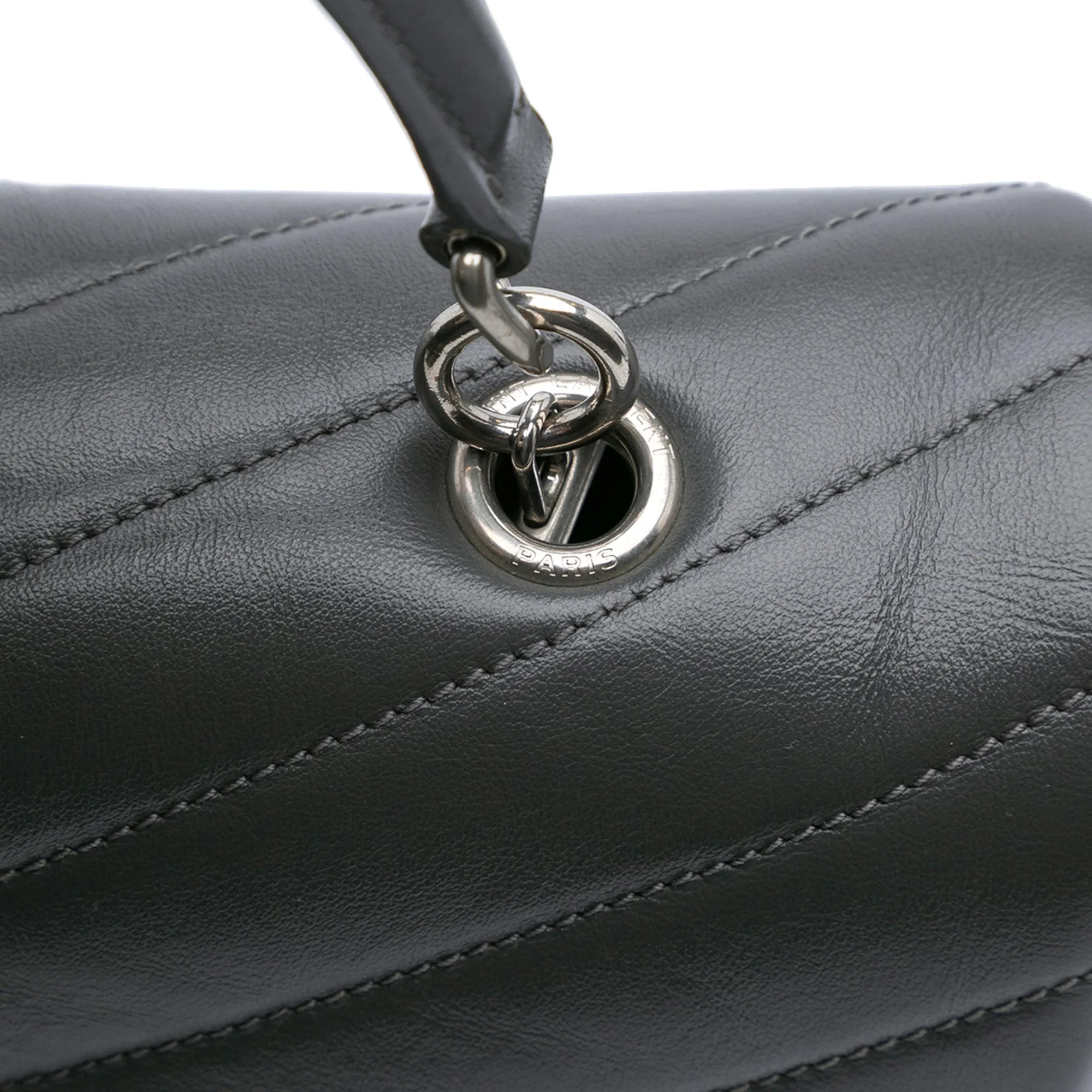 Medium Leather Matelasse LouLou Satchel