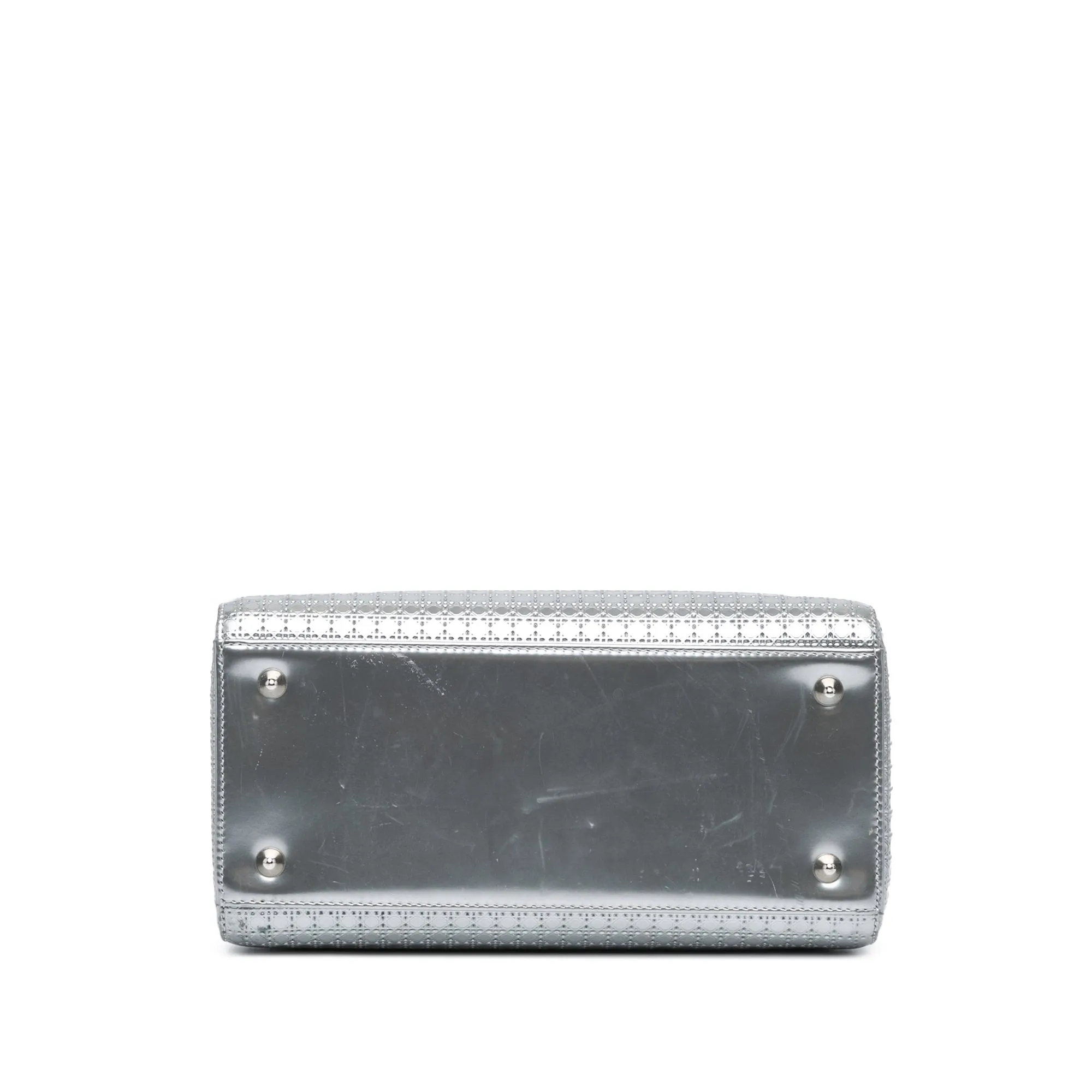 Medium Metallic Patent Microcannage Lady Dior