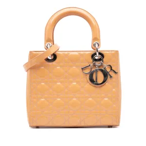 Medium Patent Cannage Lady Dior