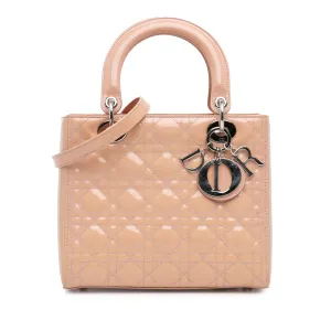 Medium Patent Cannage Lady Dior