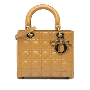 Medium Patent Cannage Lady Dior