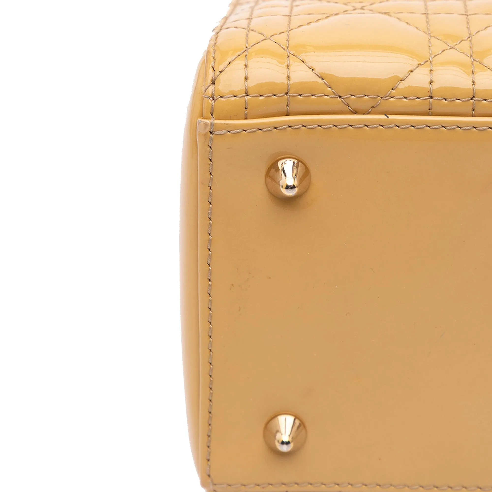 Medium Patent Cannage Lady Dior