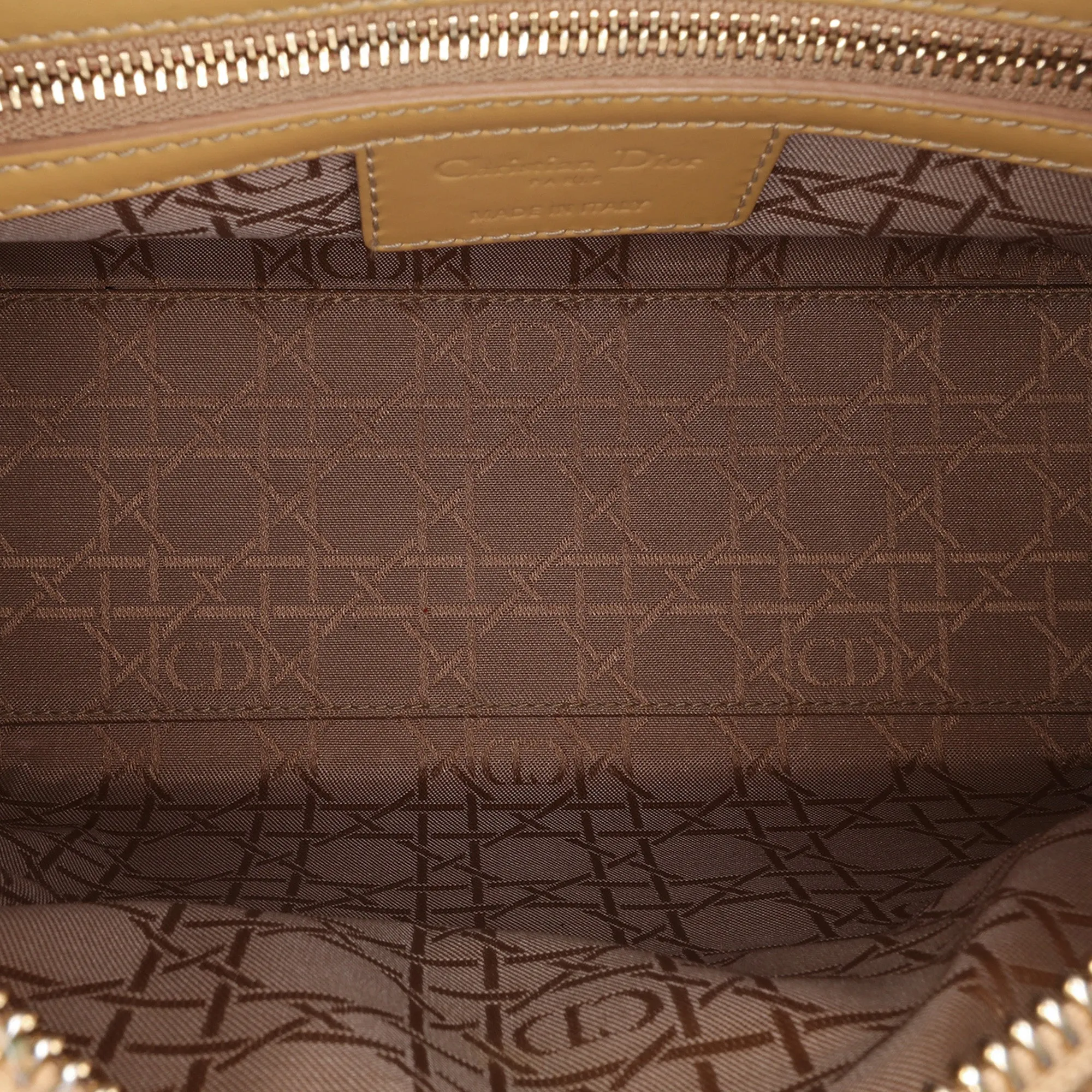 Medium Patent Cannage Lady Dior
