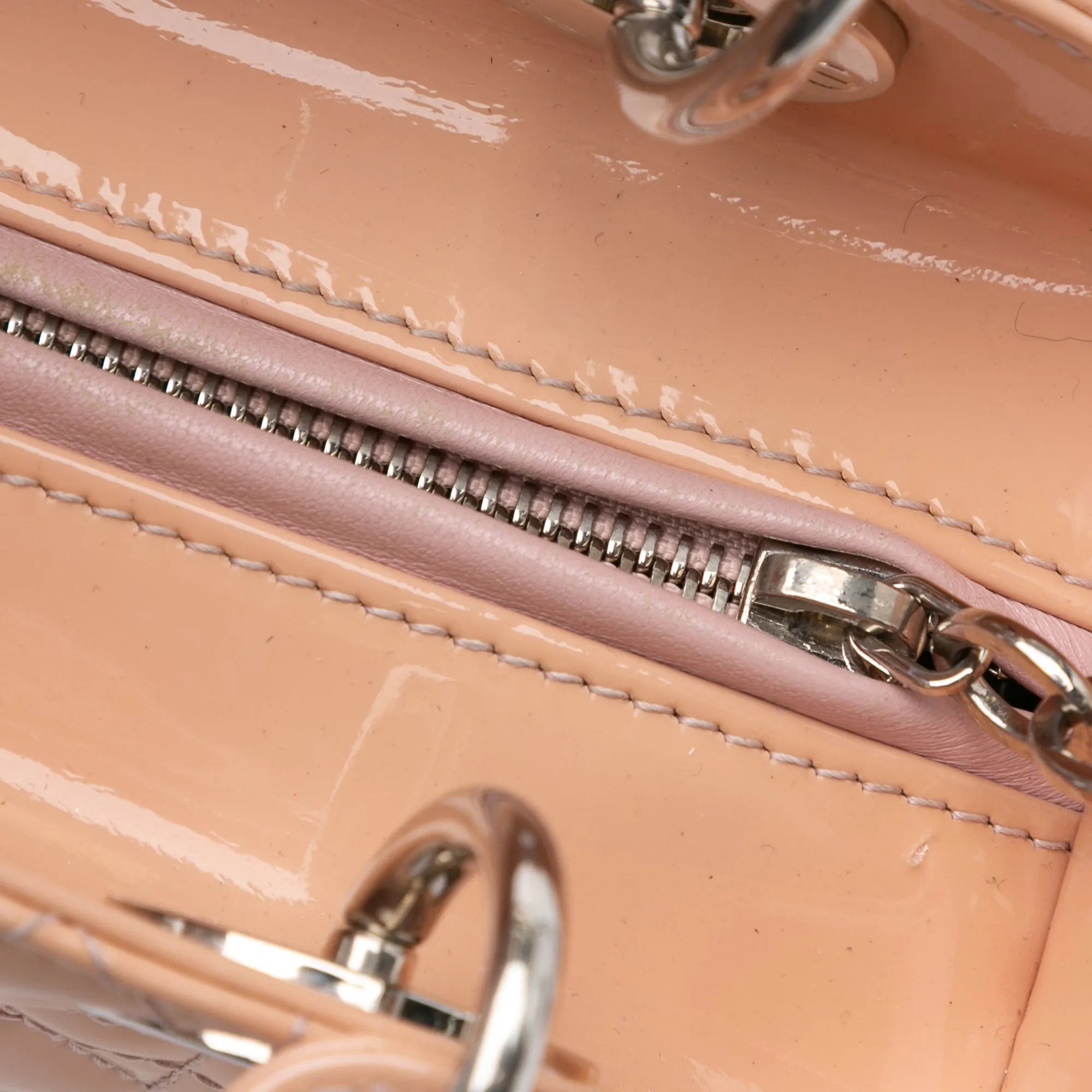 Medium Patent Cannage Lady Dior