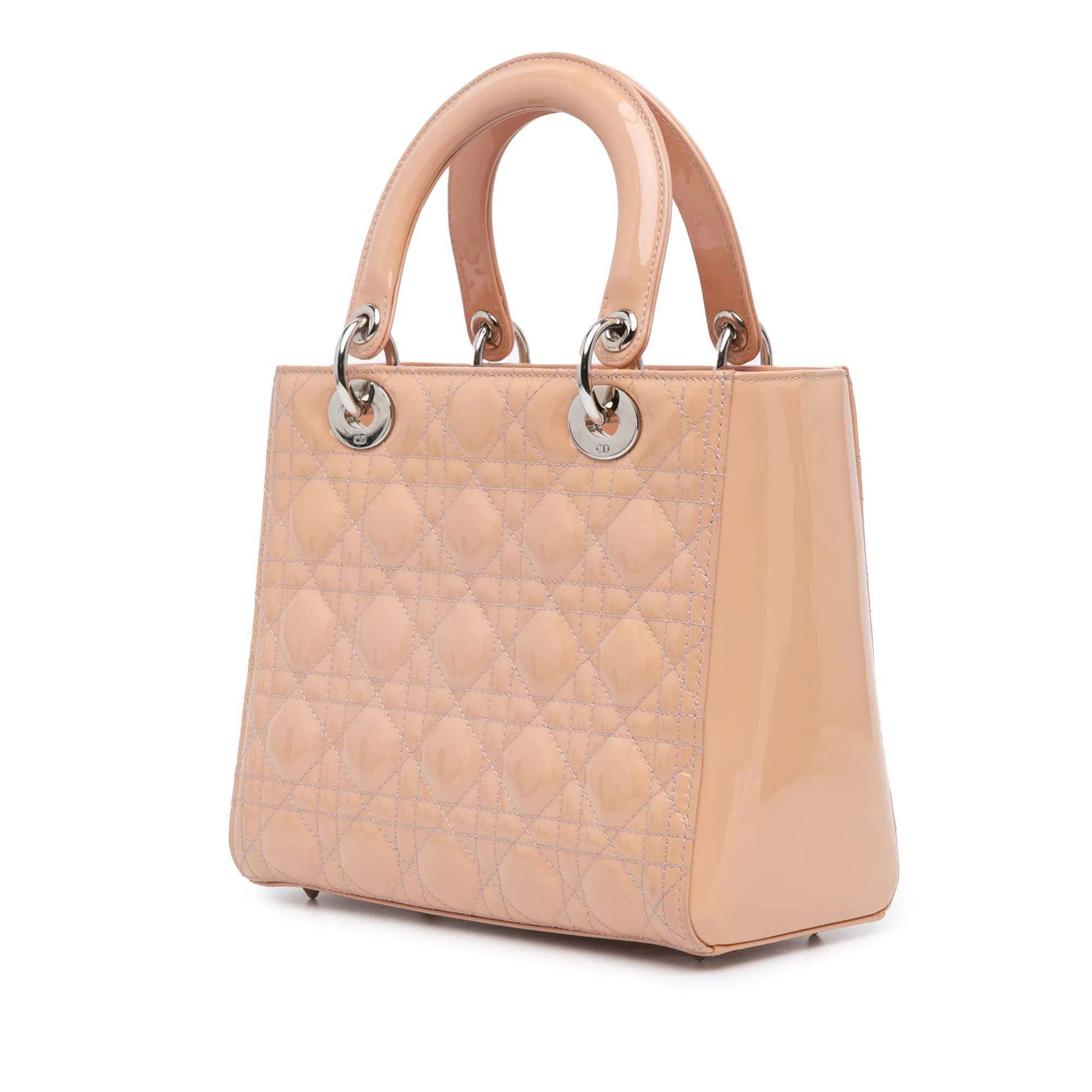 Medium Patent Cannage Lady Dior