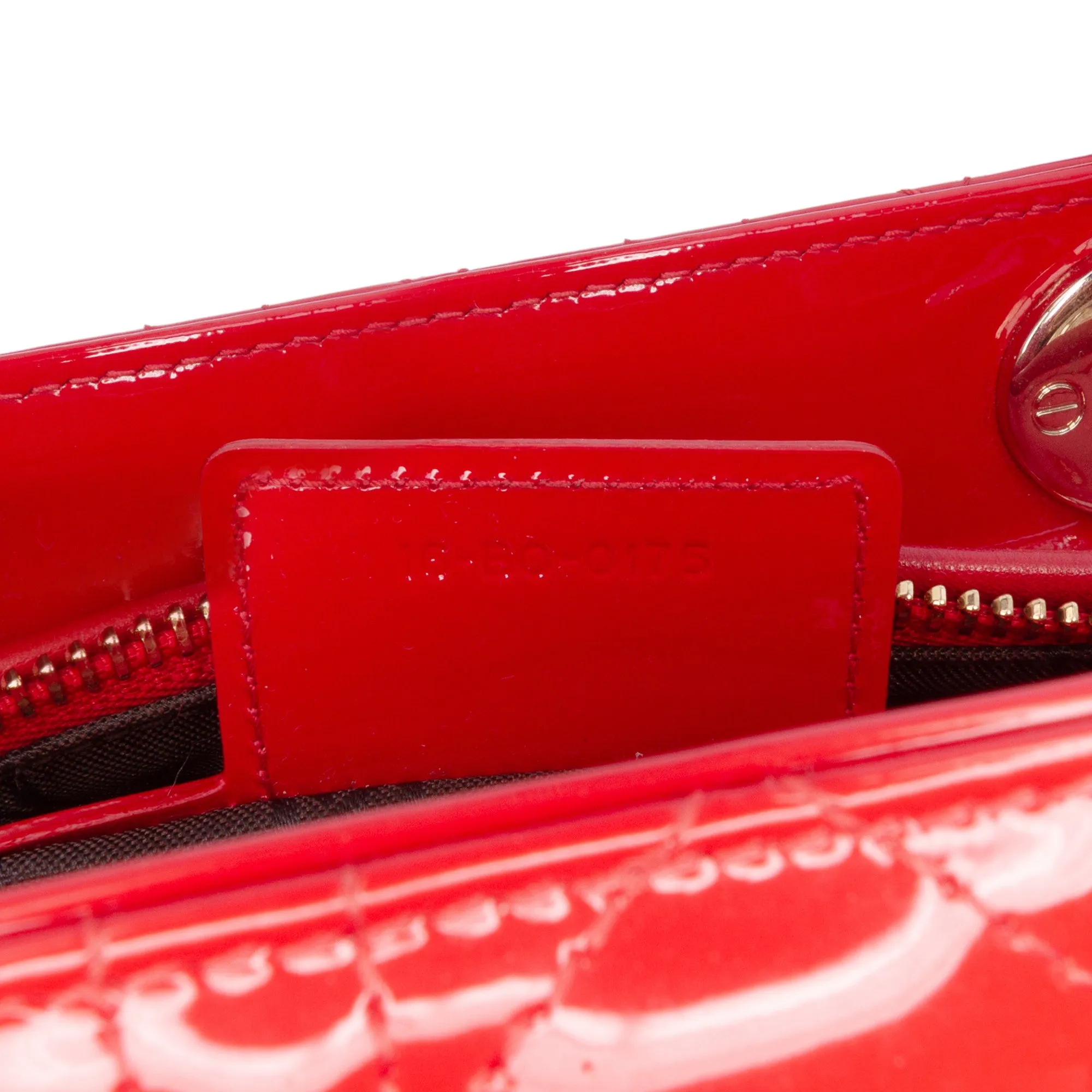 Medium Patent Cannage Lady Dior