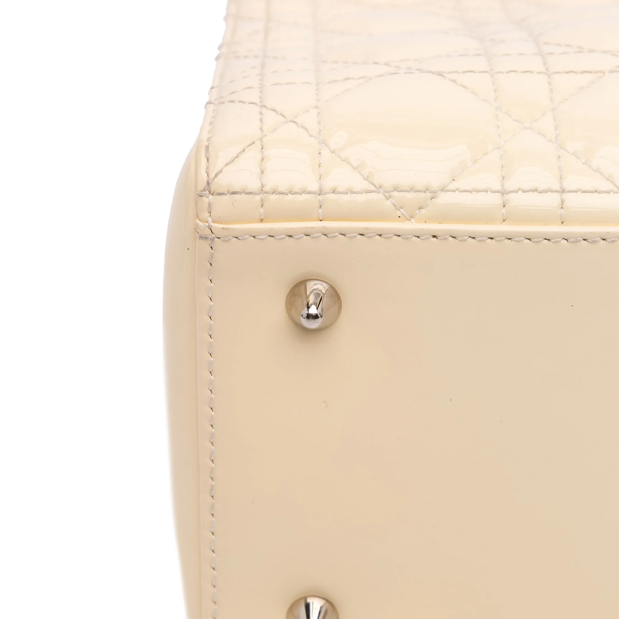 Medium Patent Cannage Lady Dior