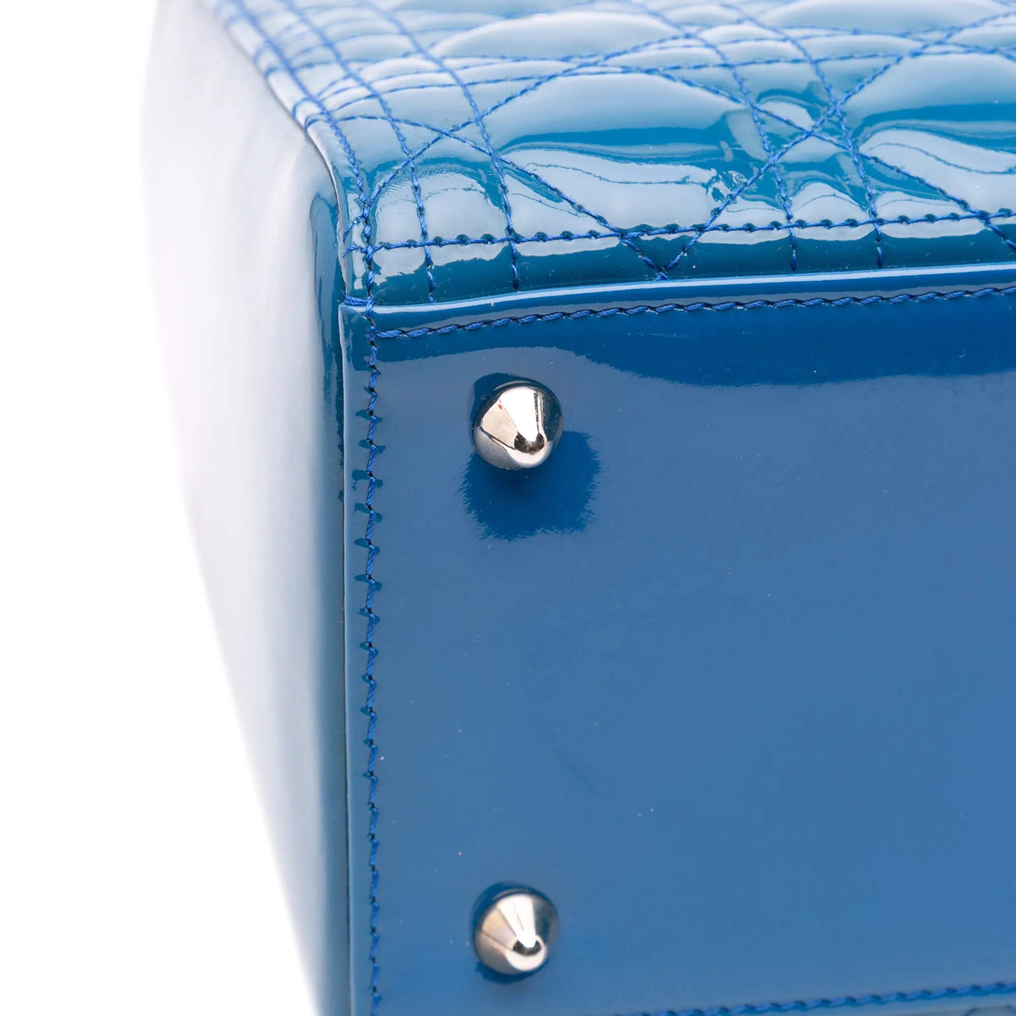 Medium Patent Cannage Lady Dior