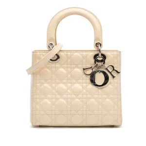 Medium Patent Cannage Lady Dior