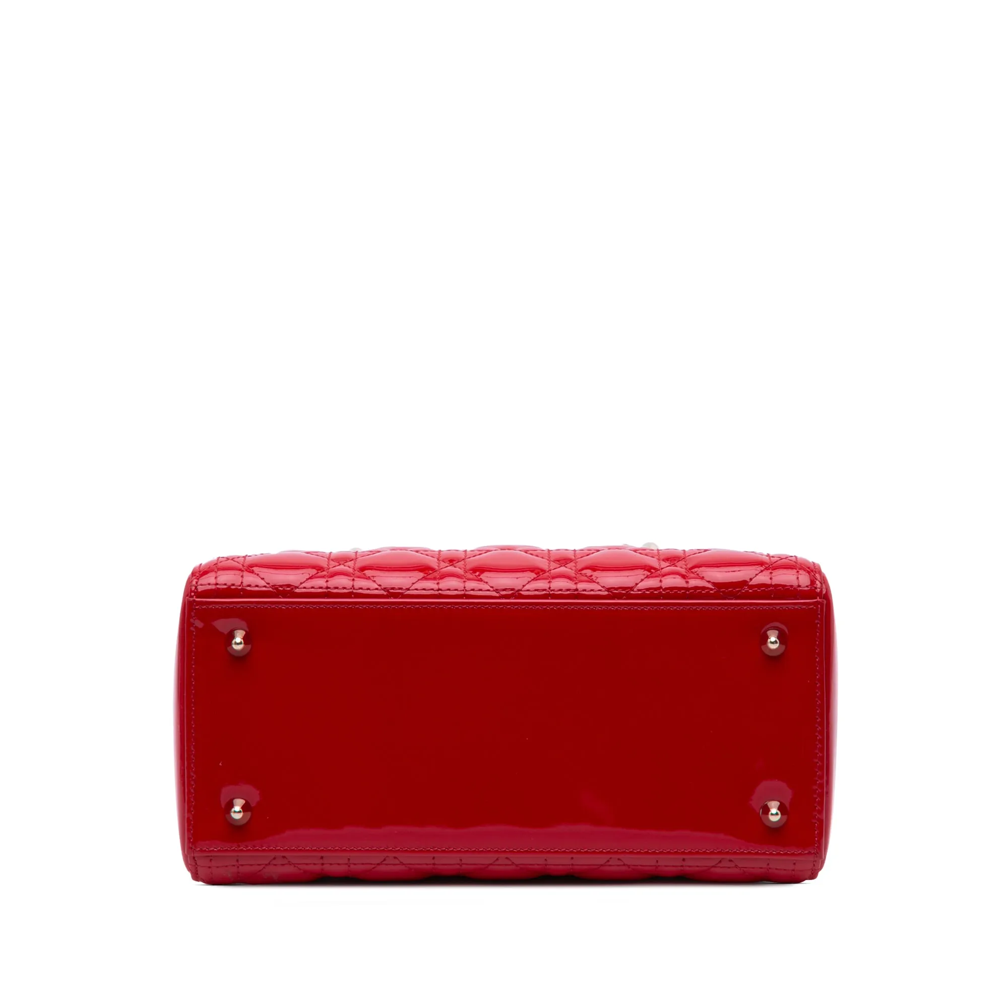Medium Patent Cannage Lady Dior