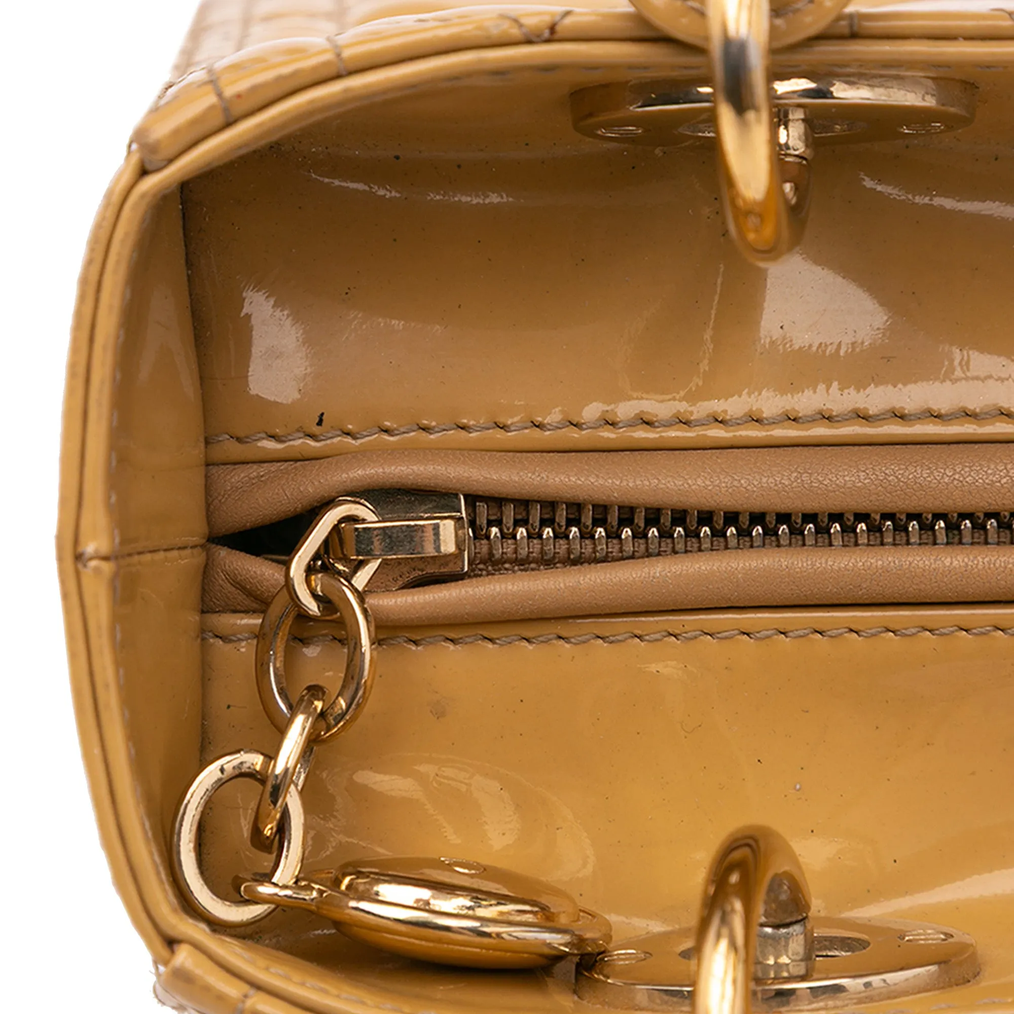 Medium Patent Cannage Lady Dior