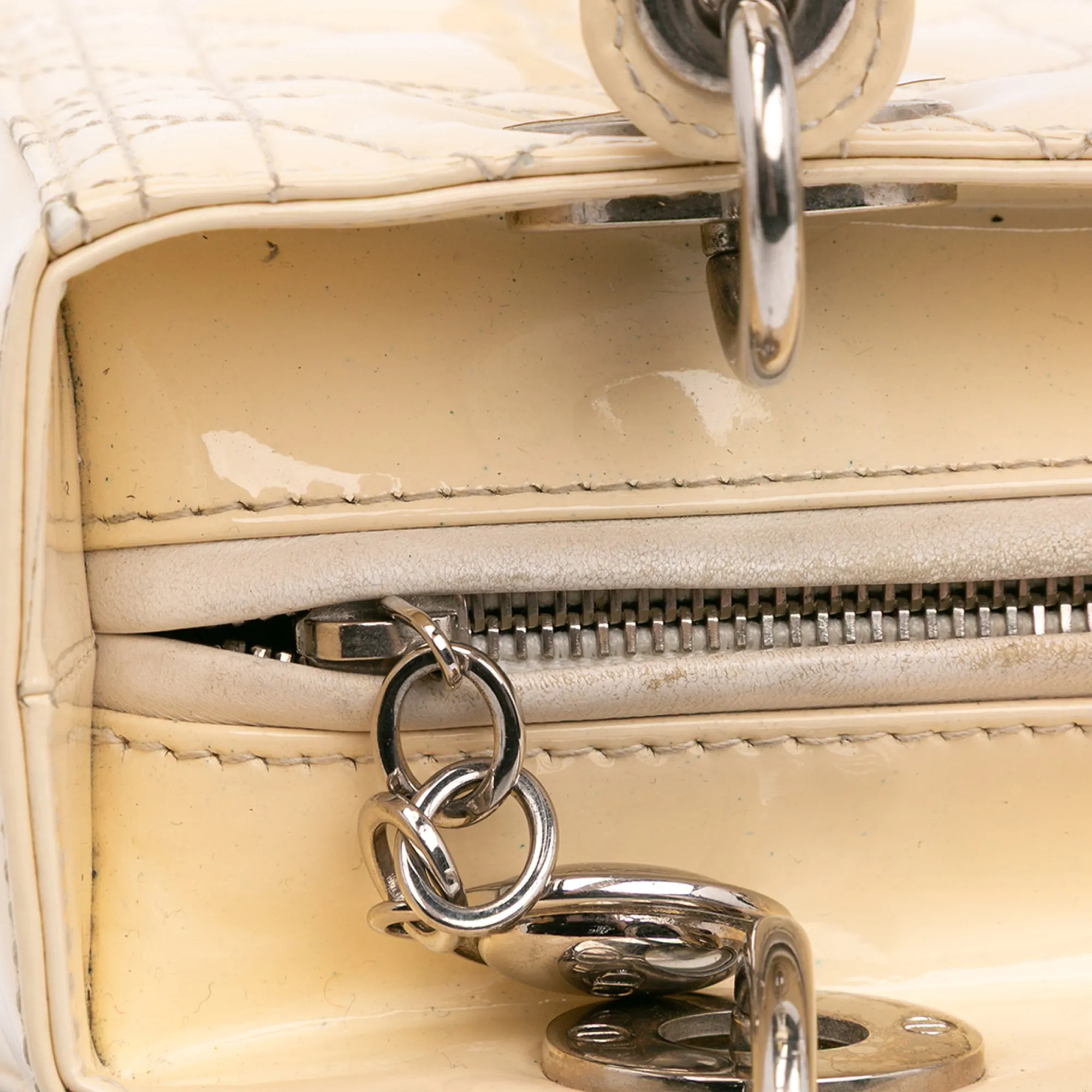 Medium Patent Cannage Lady Dior