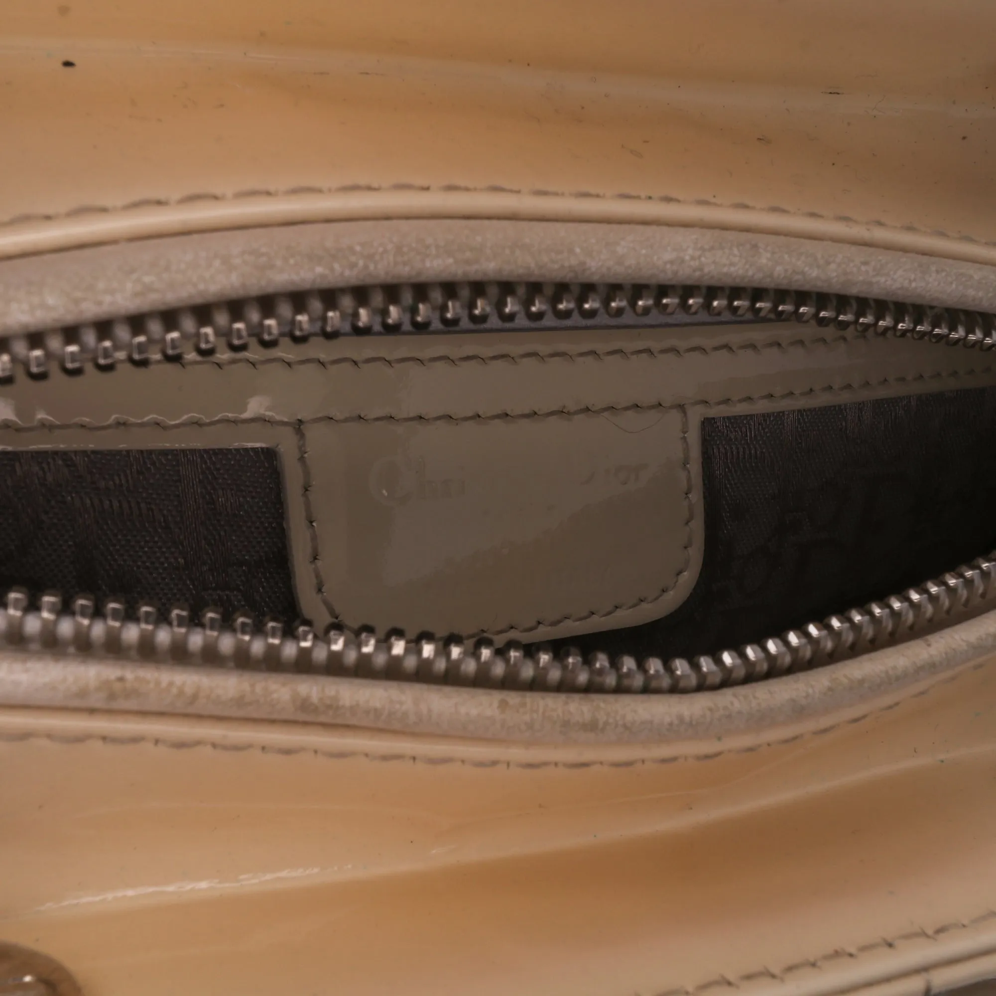 Medium Patent Cannage Lady Dior