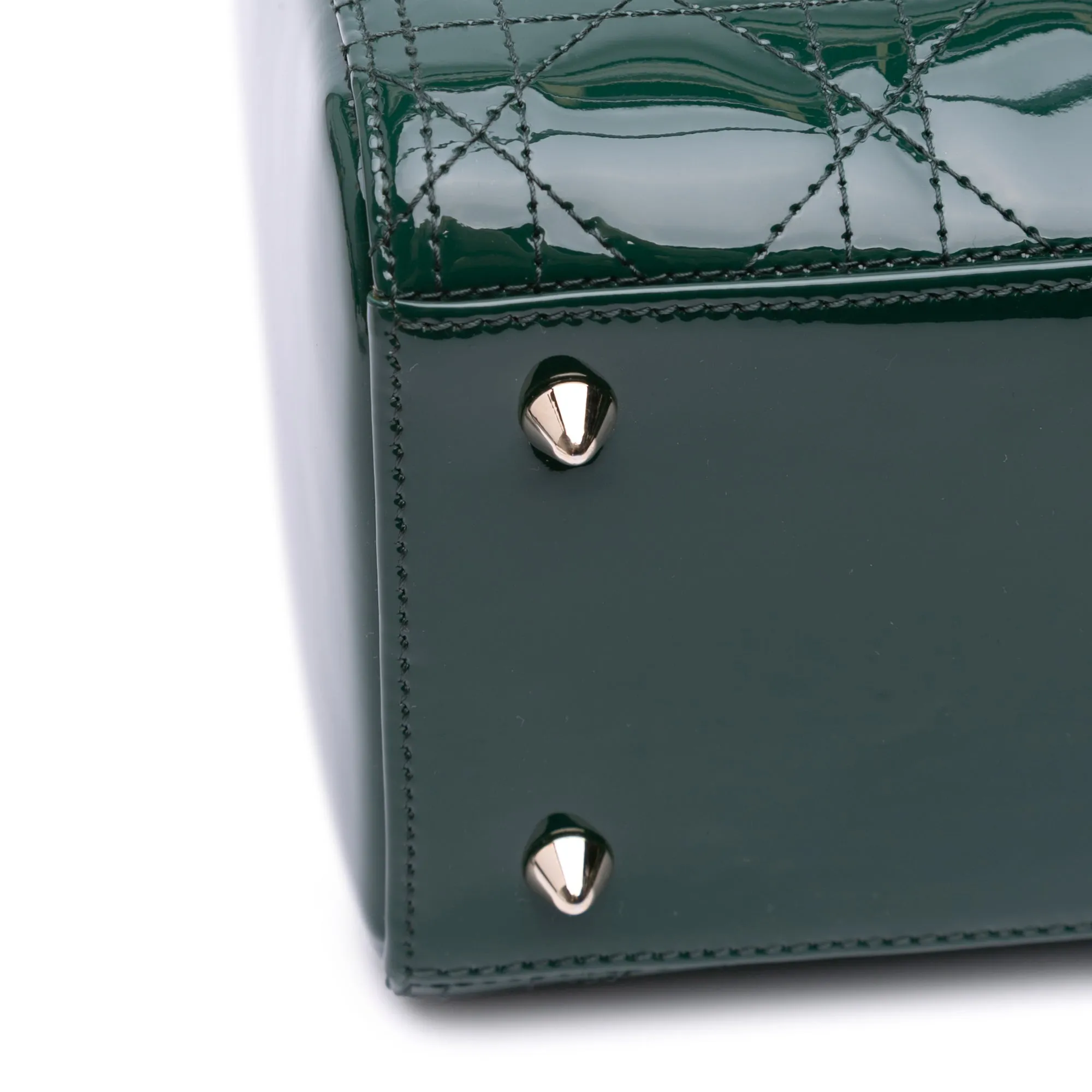 Medium Patent Cannage Lady Dior