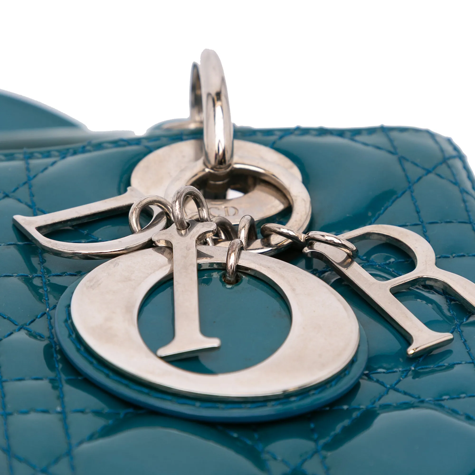 Medium Patent Cannage Lady Dior