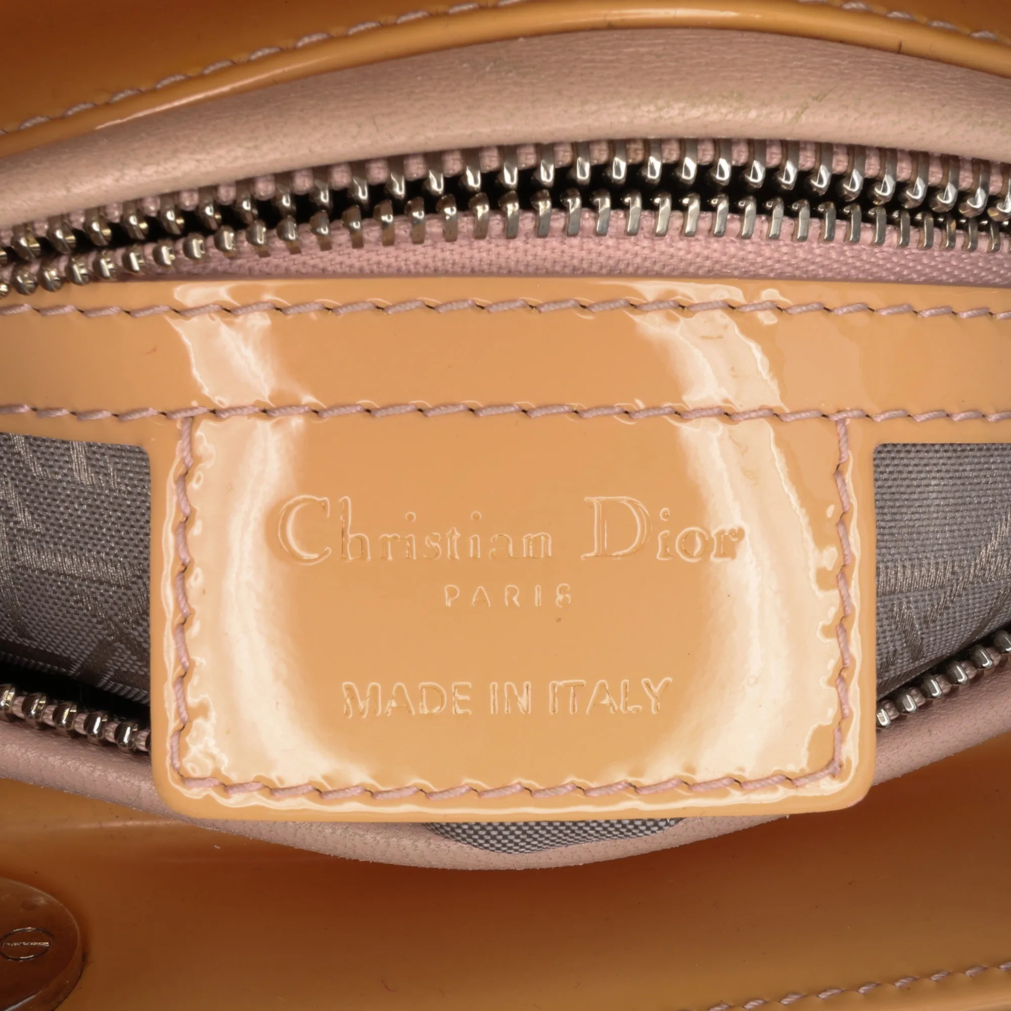 Medium Patent Cannage Lady Dior