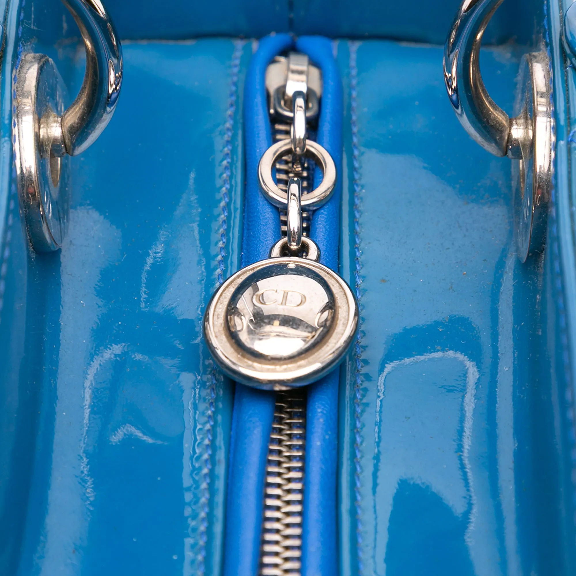 Medium Patent Cannage Lady Dior