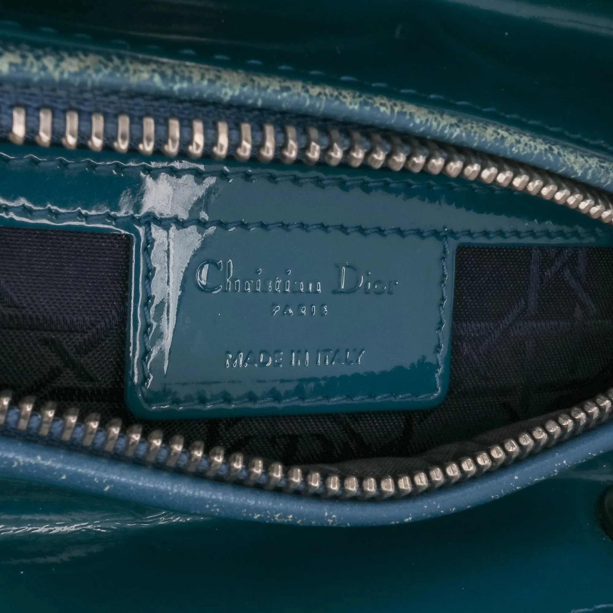 Medium Patent Cannage Lady Dior