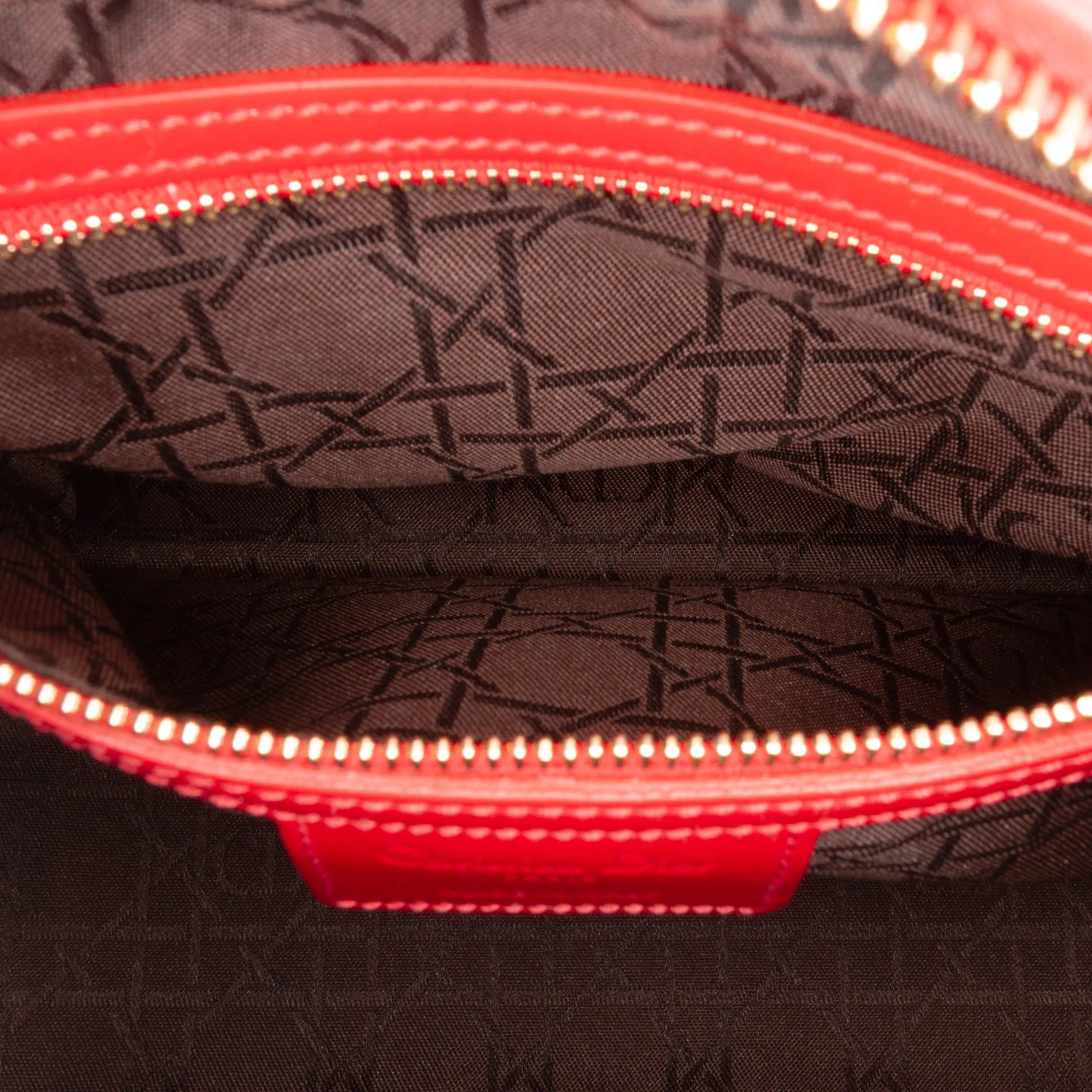 Medium Patent Cannage Lady Dior