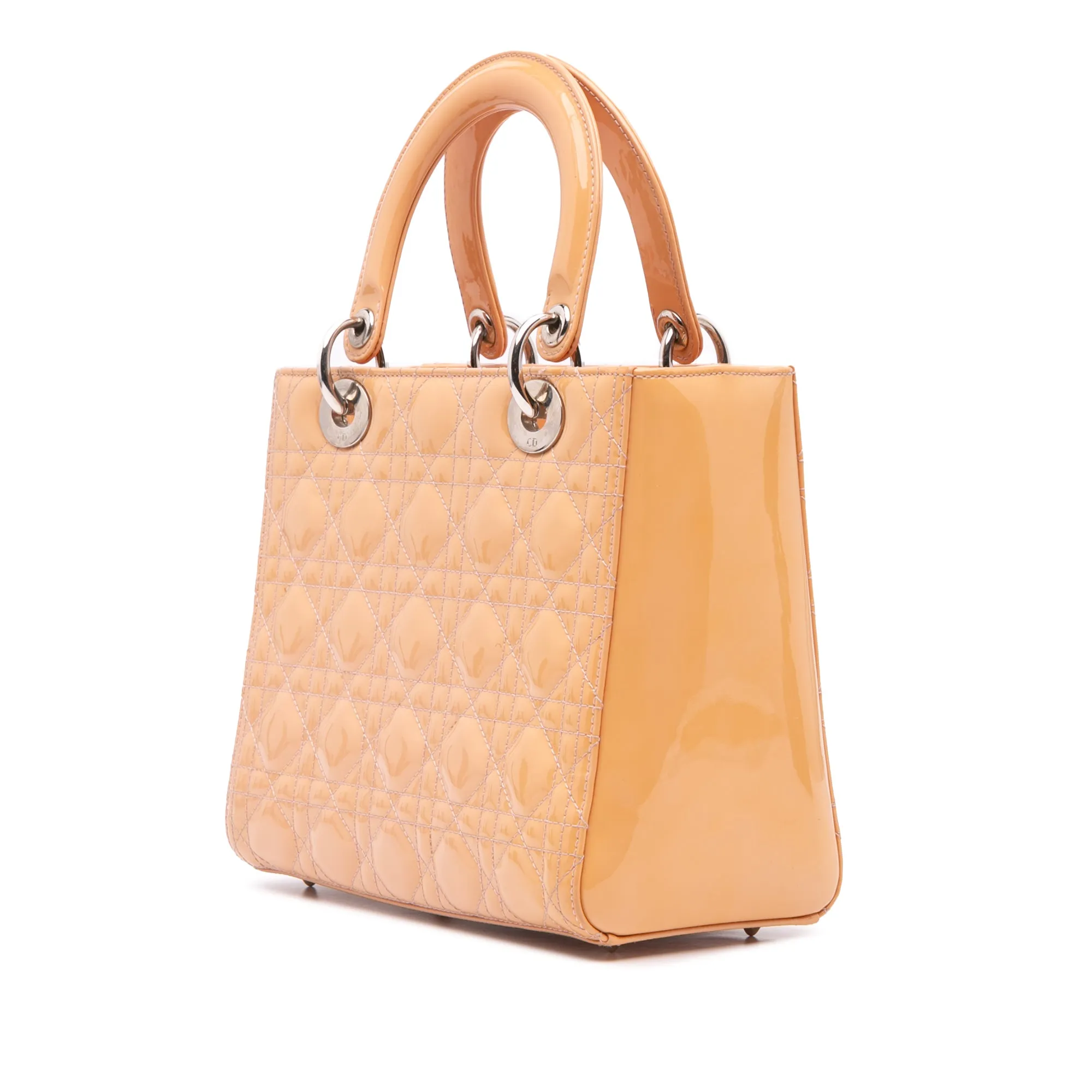 Medium Patent Cannage Lady Dior