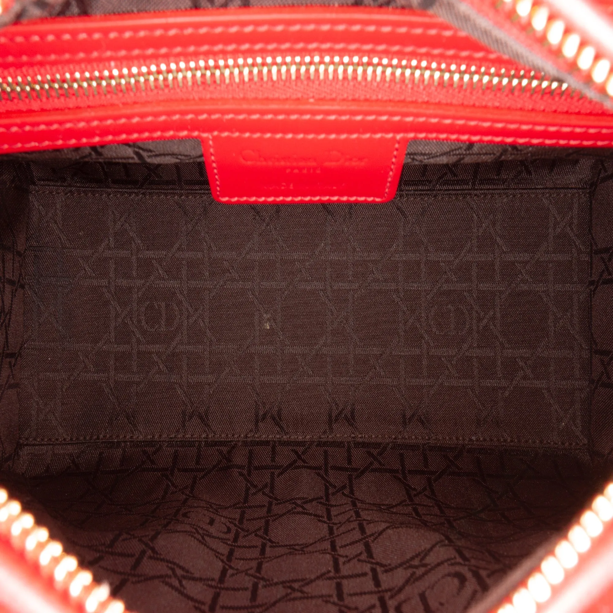 Medium Patent Cannage Lady Dior