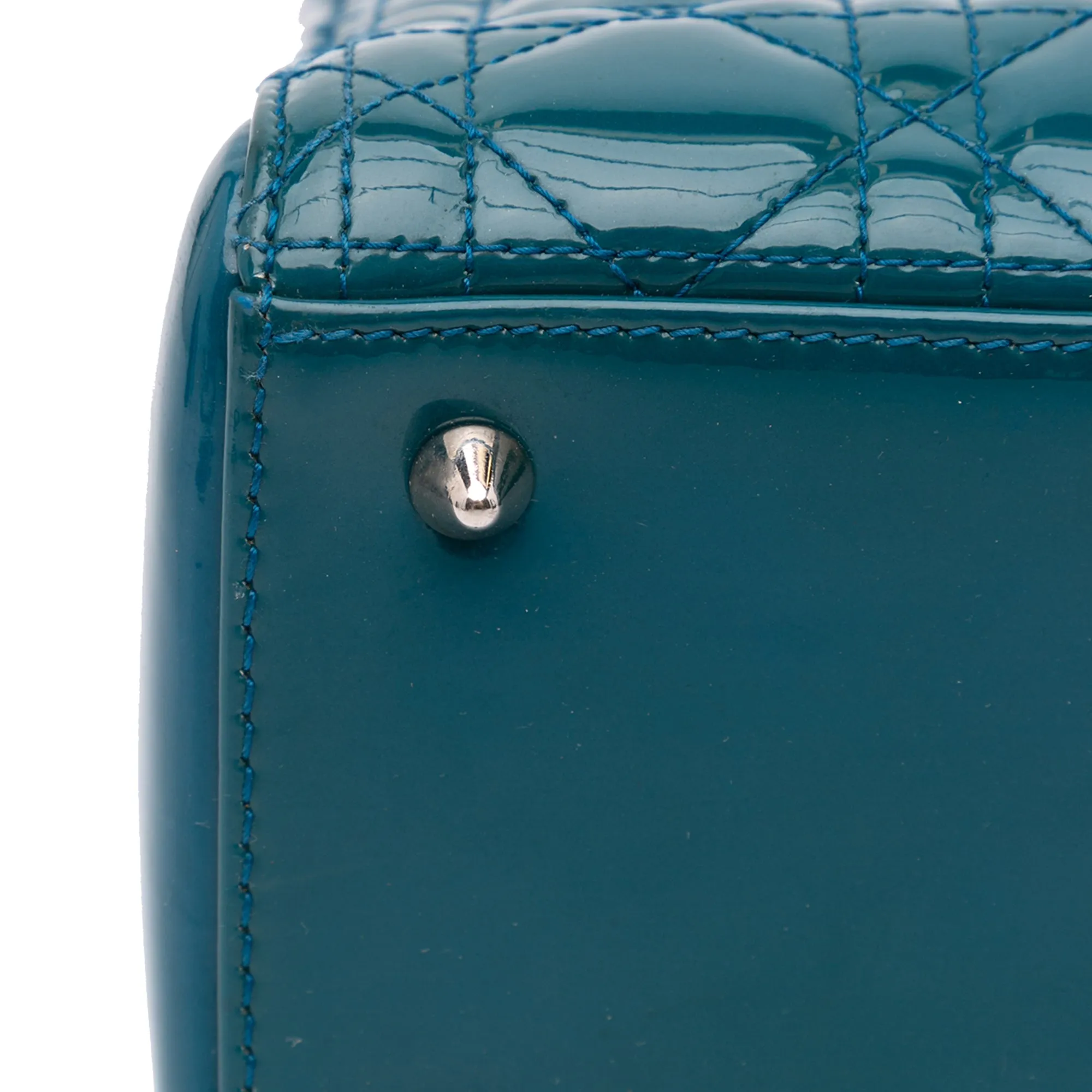 Medium Patent Cannage Lady Dior