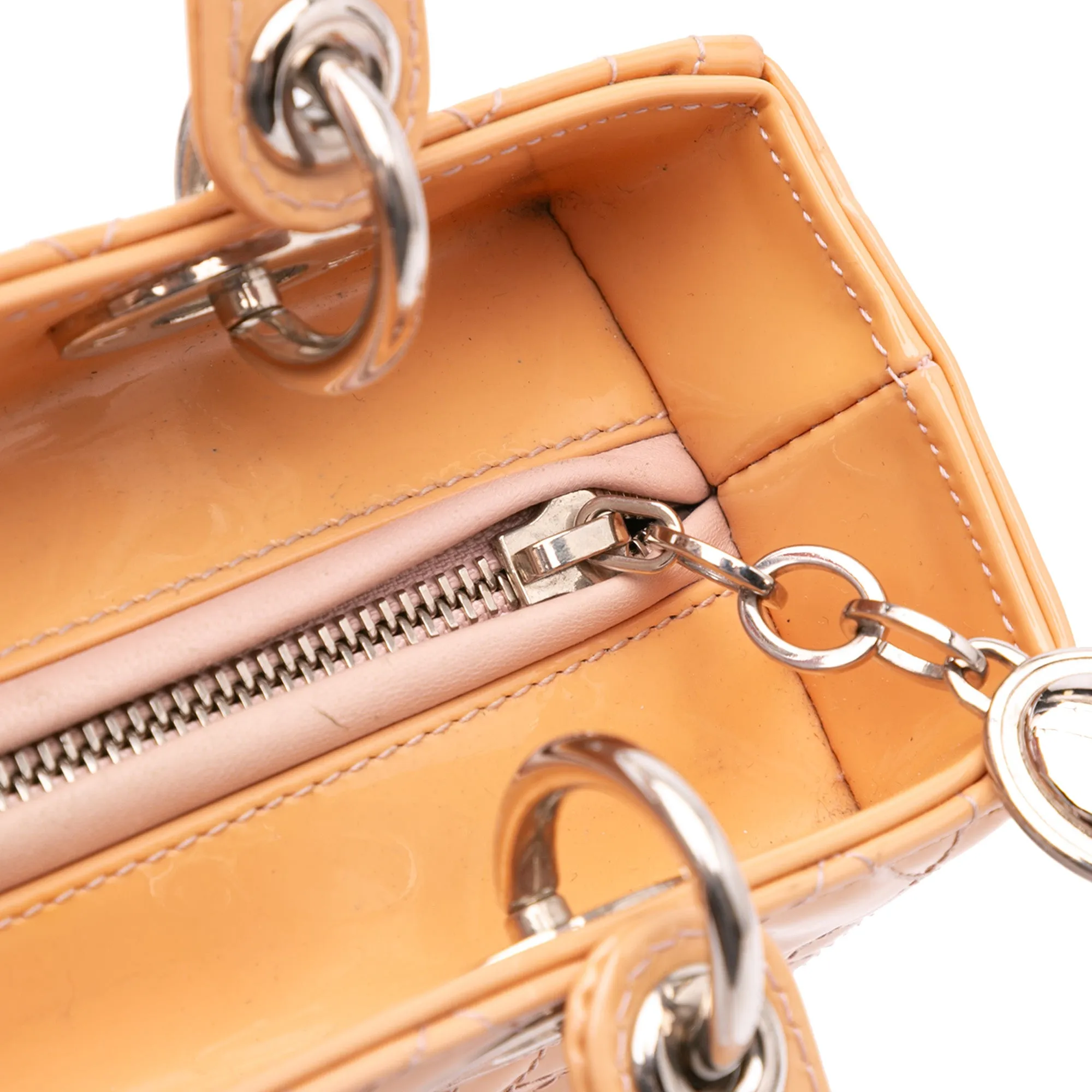 Medium Patent Cannage Lady Dior
