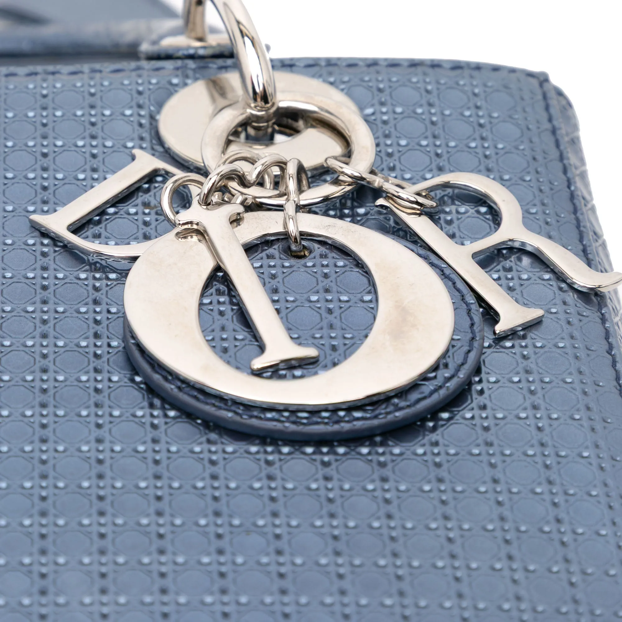 Medium Patent Microcannage Lady Dior