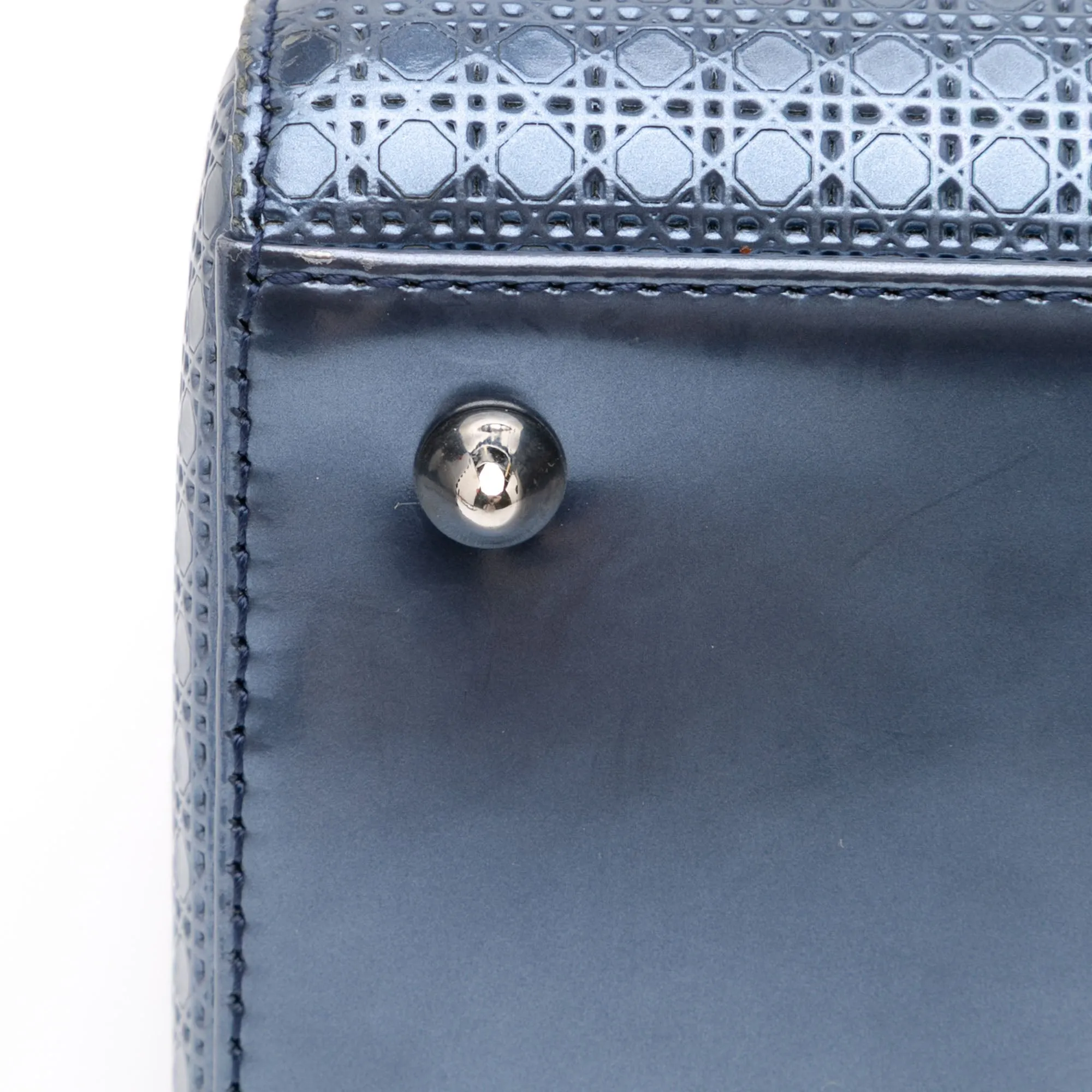 Medium Patent Microcannage Lady Dior