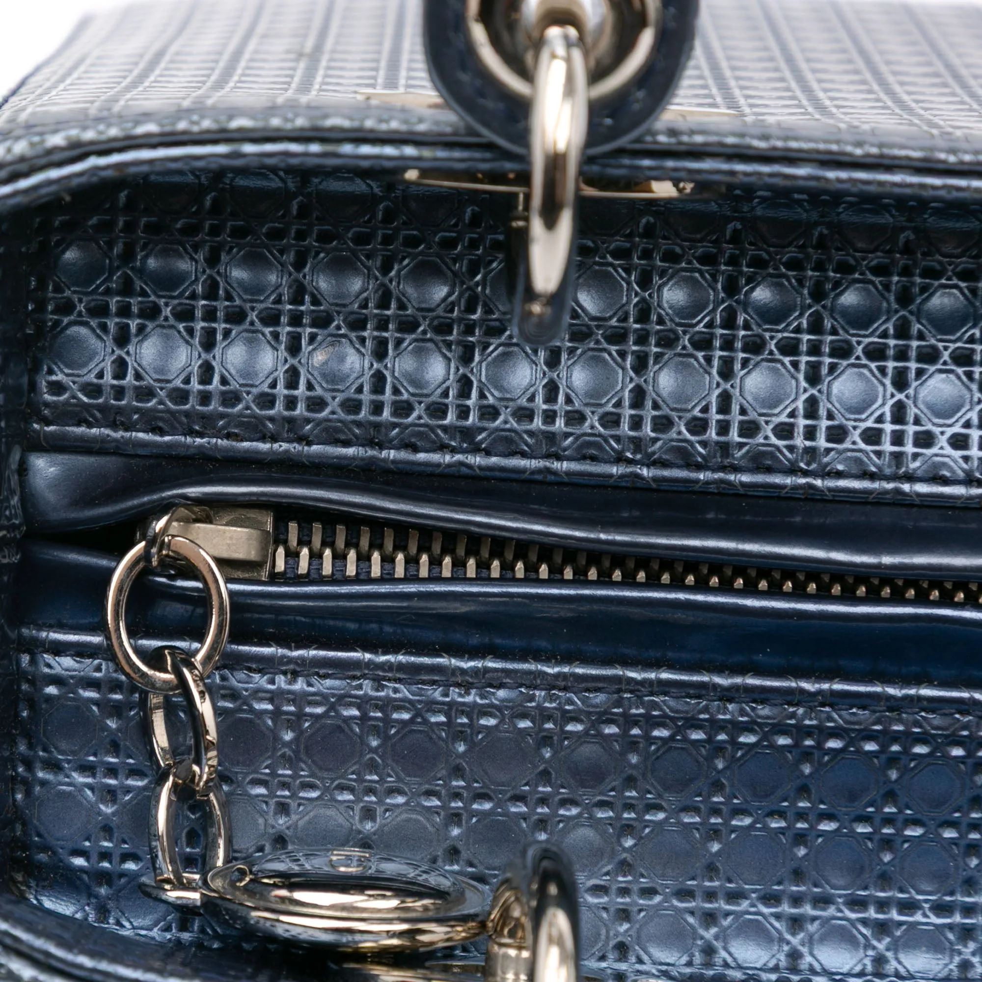 Medium Patent Microcannage Lady Dior