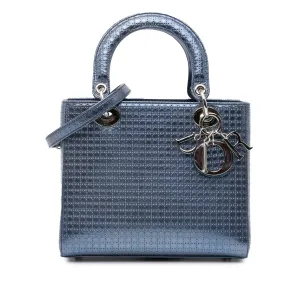 Medium Patent Microcannage Lady Dior