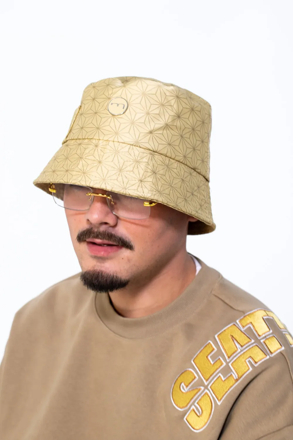 Mediums Collective Nylon Bucket Hat - Gold
