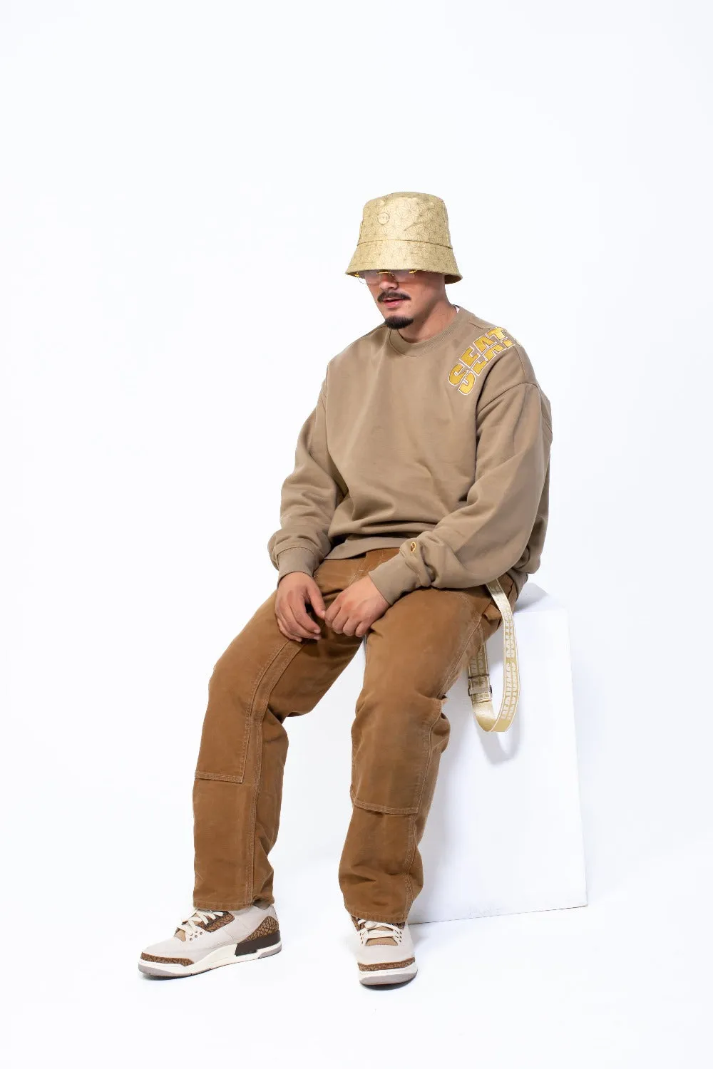 Mediums Collective Nylon Bucket Hat - Gold