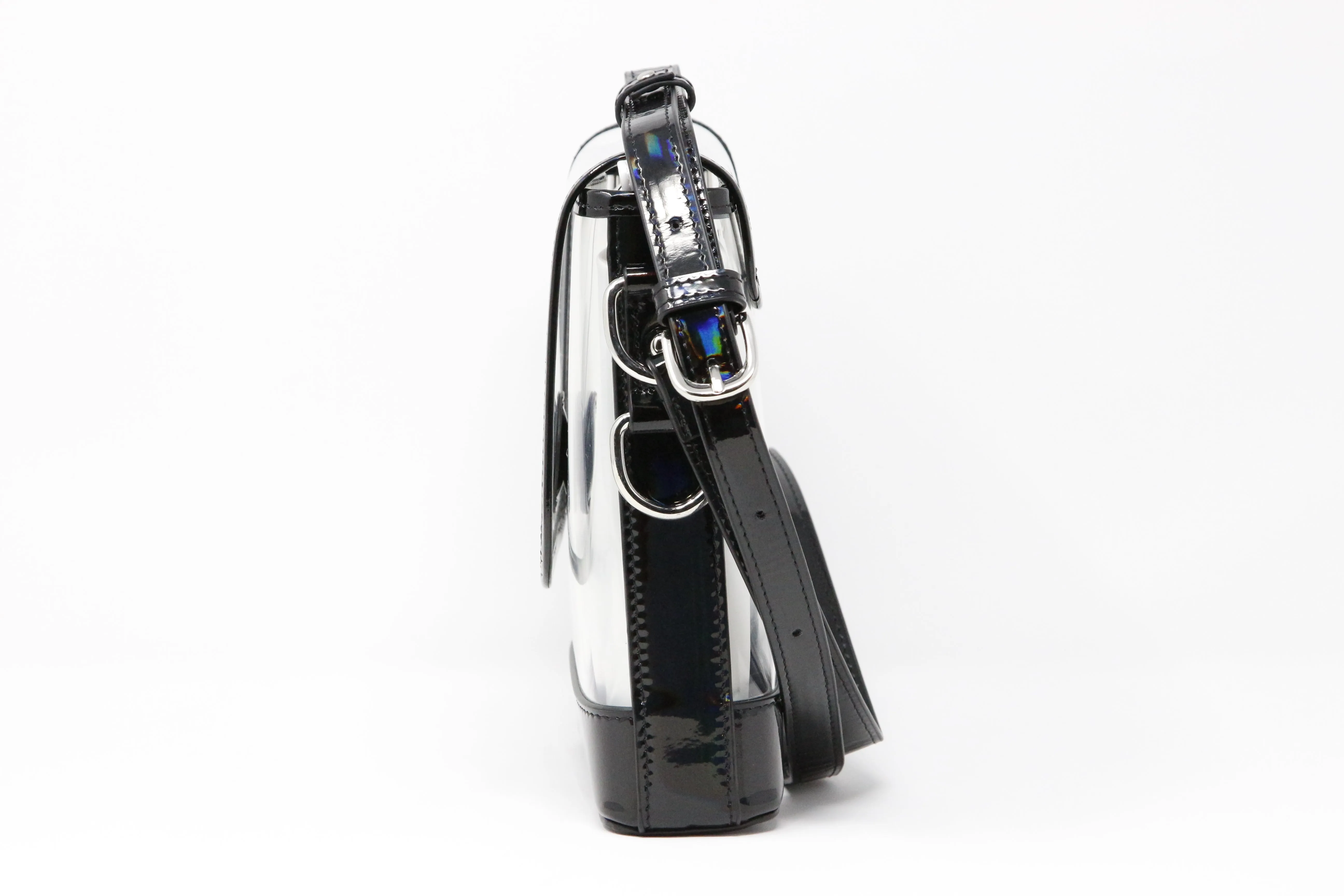 Memo - Black Holographic Patent Leather