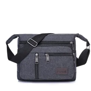 Men's Canvas Shoulder Bags Casual Tote Travel Crossbody Bag Messenger Bags High Quality Handbag