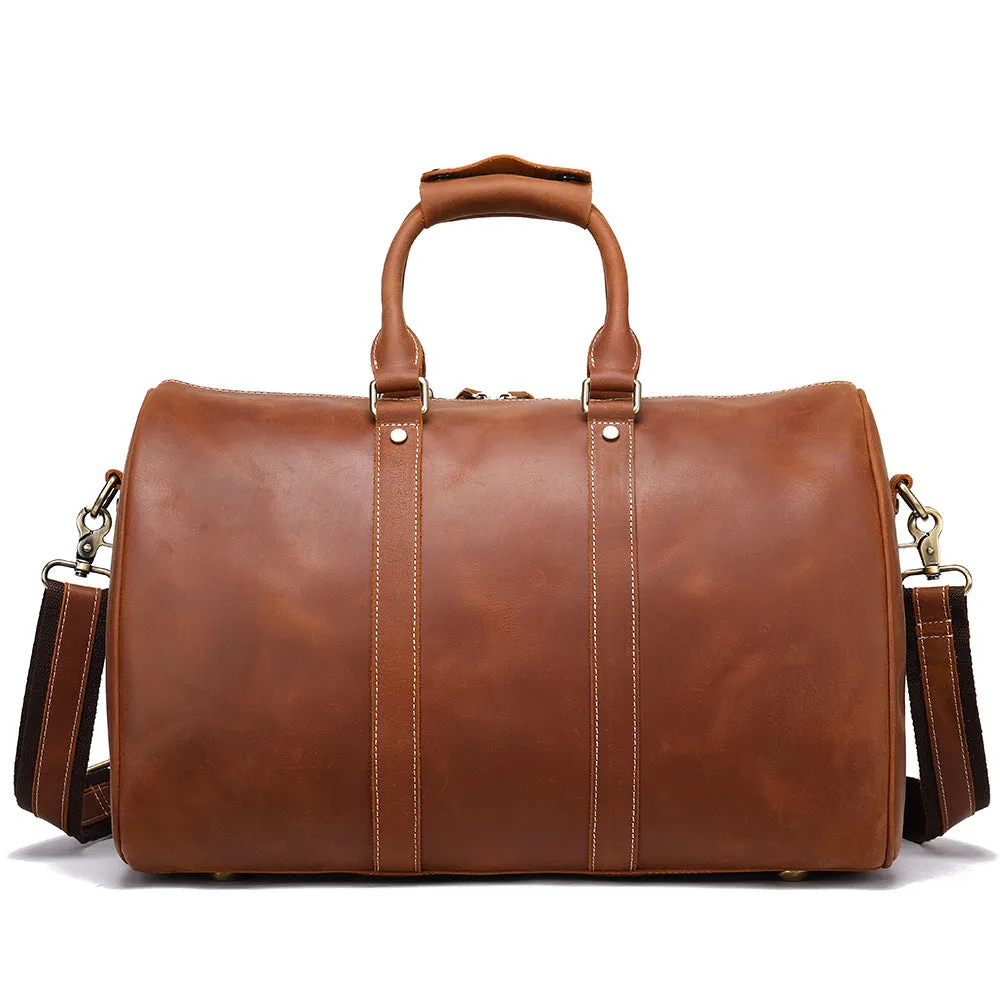 Men's Retro Travel Portable Large-capacity Business Trip Duffel Bag