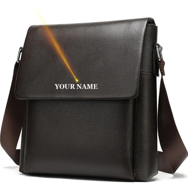 Men's Shoulder Bag Men Genuine Leather