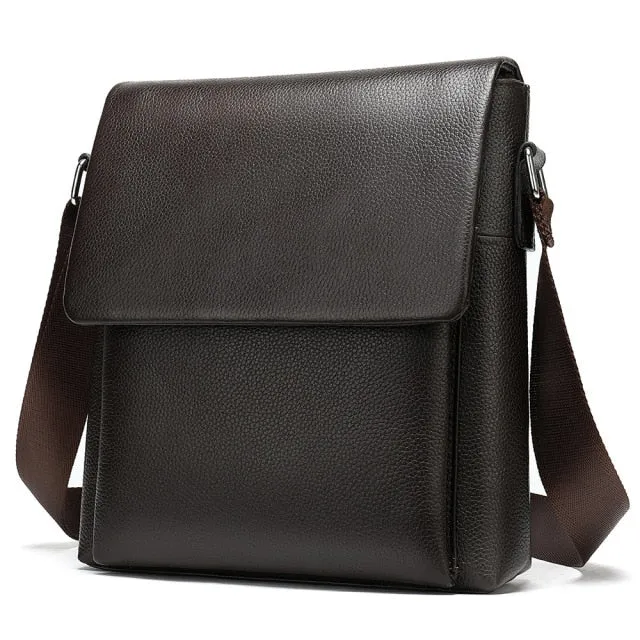 Men's Shoulder Bag Men Genuine Leather