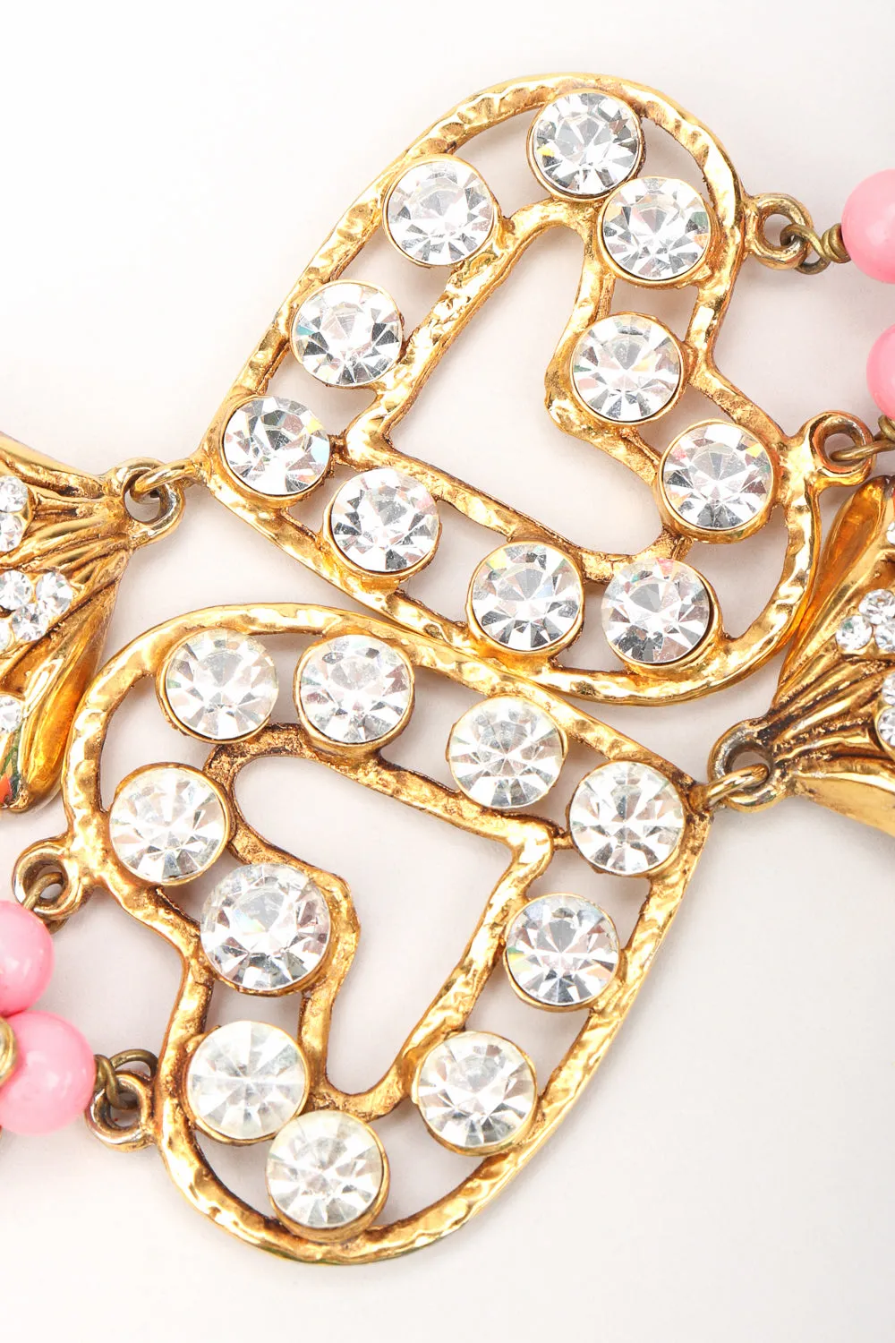 Mermaid Crystal Heart Drop Earrings