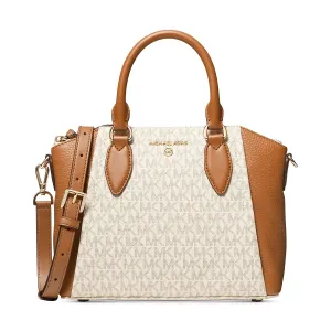 Michael Kors Sienna Medium Messenger Vanilla/Acorn One Size
